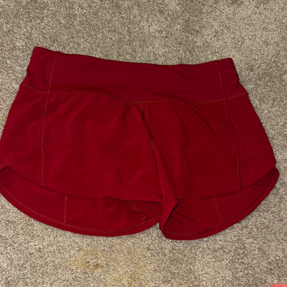 Lululemon Women's Red Way Home Shorts